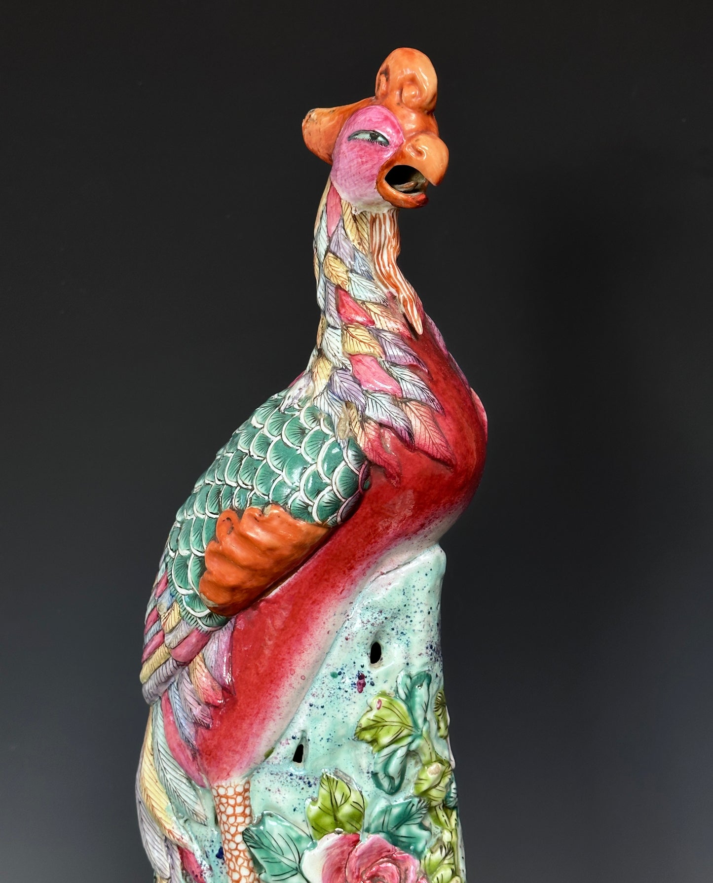 SOLD Antique Chinese Huge Export Porcelain Phoenix Figure Qing 19th century