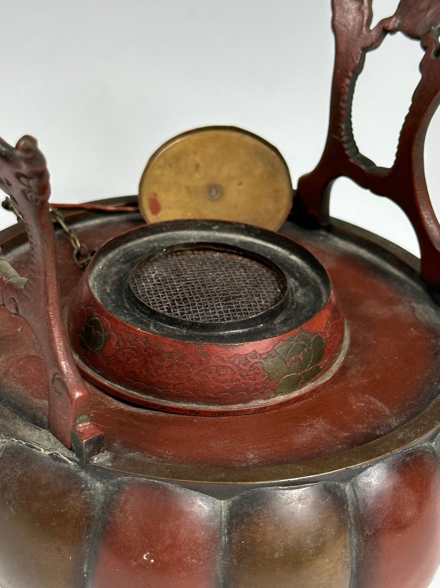 SOLD Exceptional Antique Japanese Pumpkin Form Teapot & Stand Aesthetic Movement 19th Century