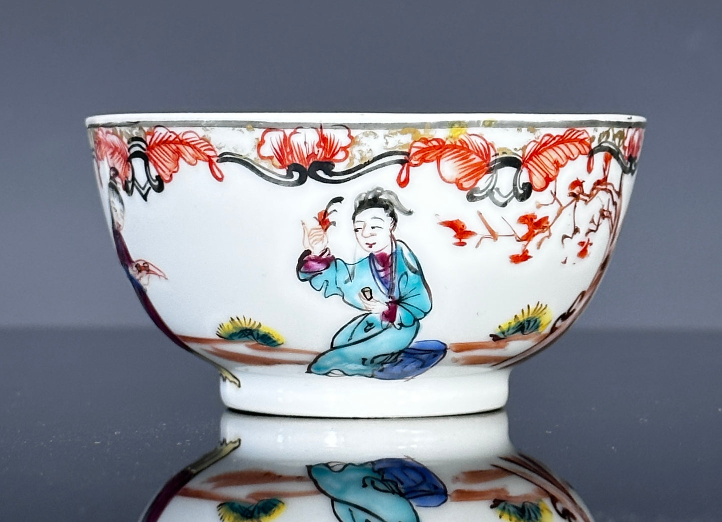 Antique Chinese Export Porcelain Tea Bowl Cup Qianlong 18th Century