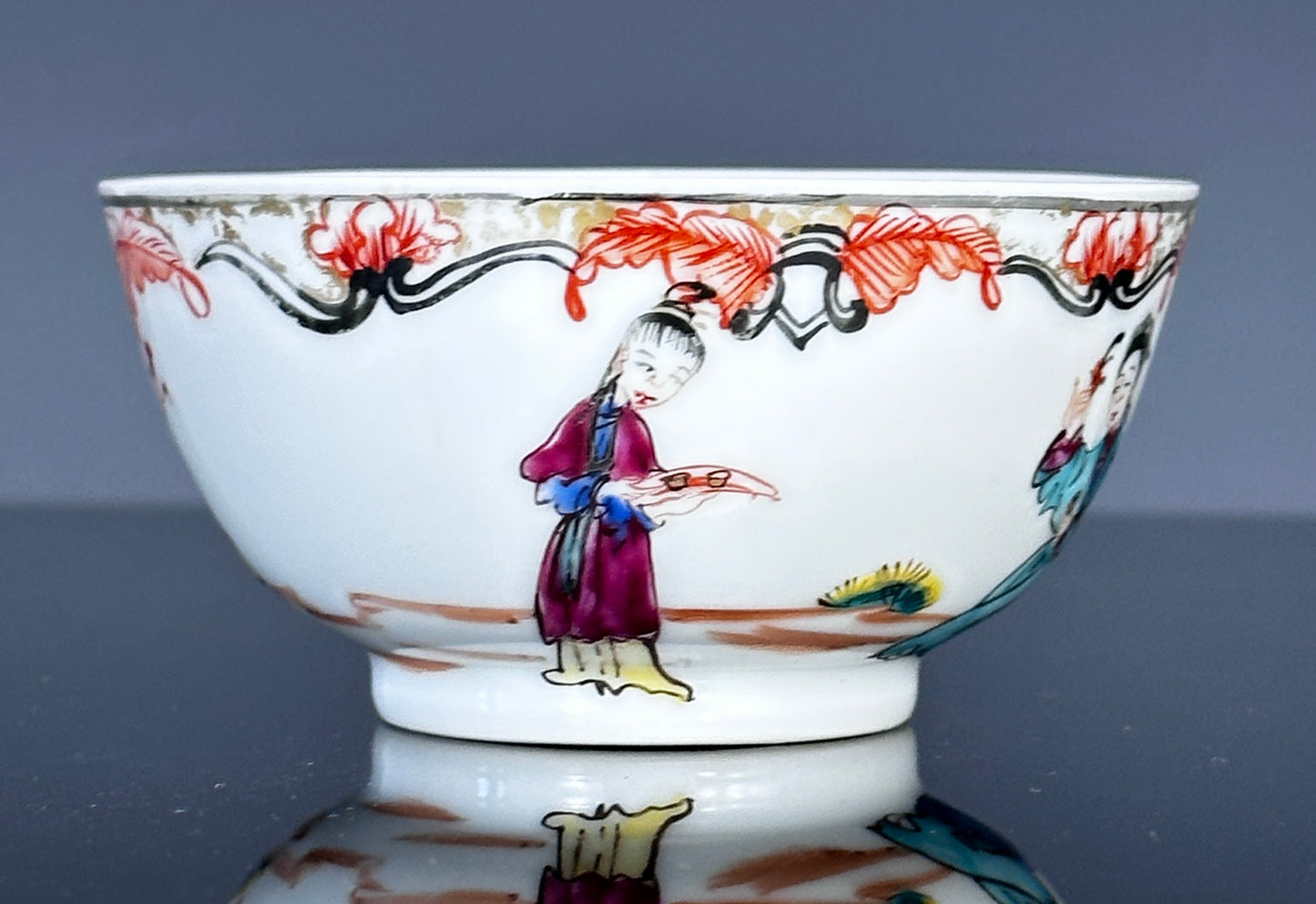 Antique Chinese Export Porcelain Tea Bowl Cup Qianlong 18th Century