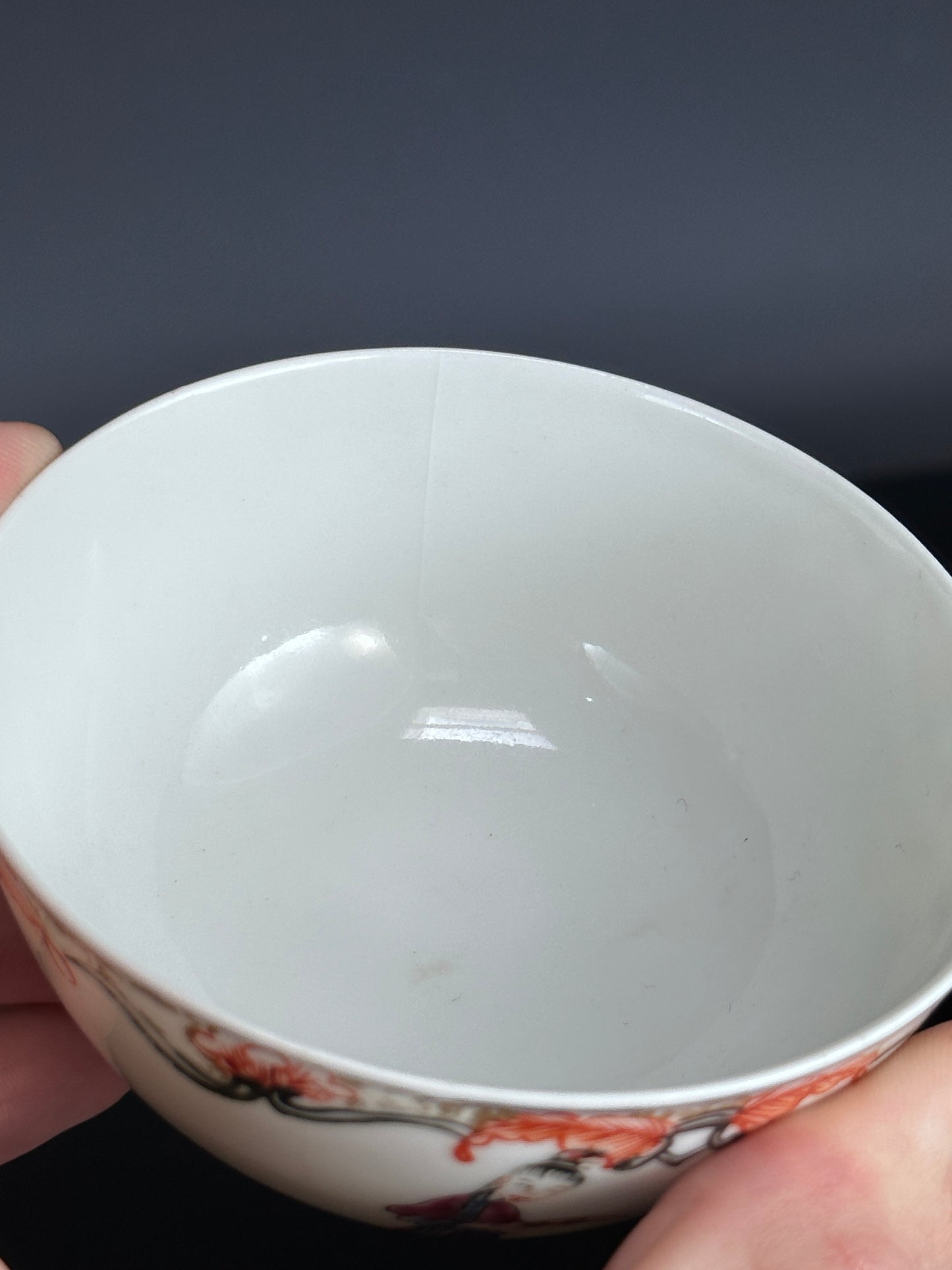 Antique Chinese Export Porcelain Tea Bowl Cup Qianlong 18th Century